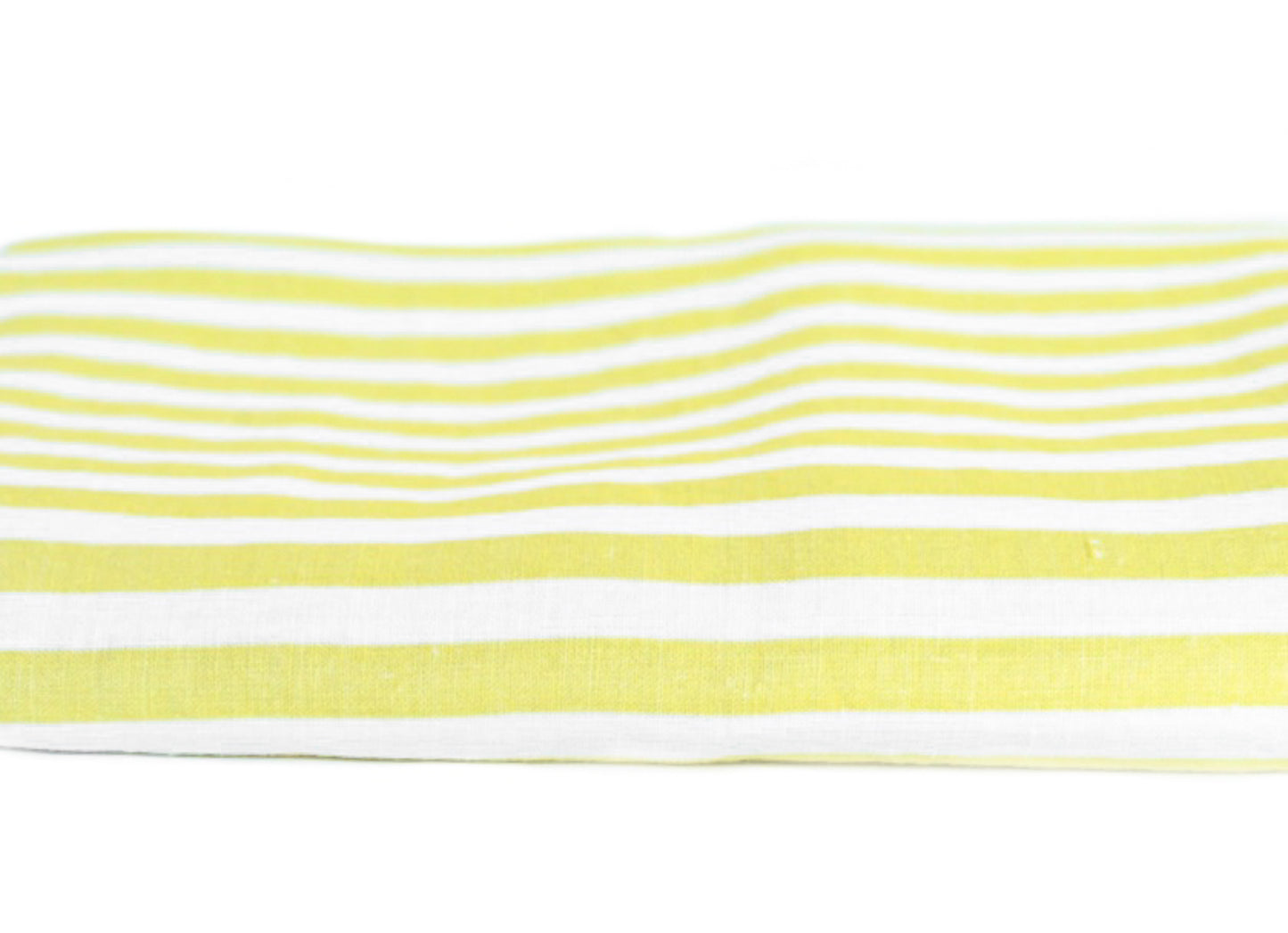Chartreuse Stripe Linen Tablecloth