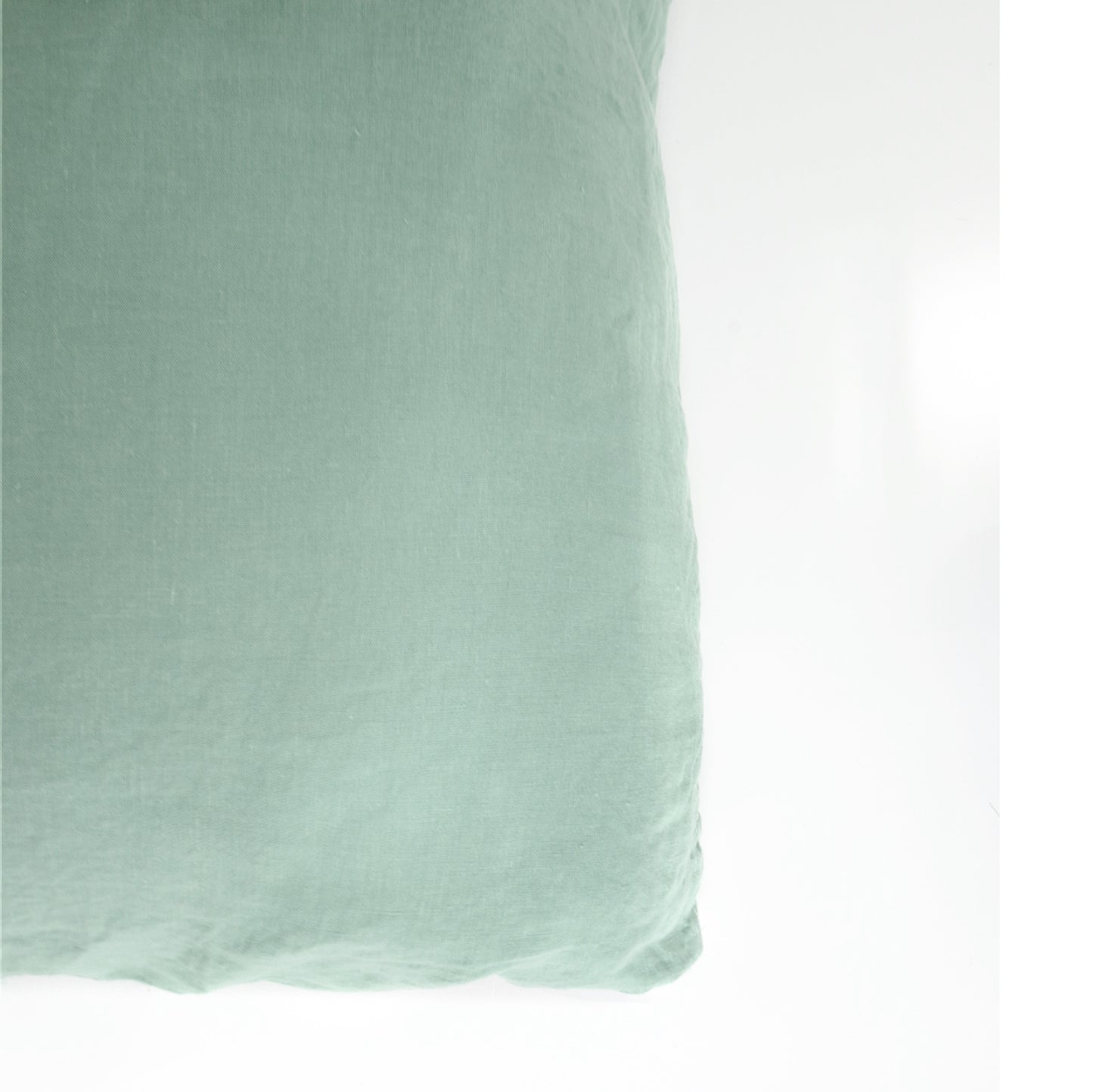 Jade Green Linen Euro Pillow Sham