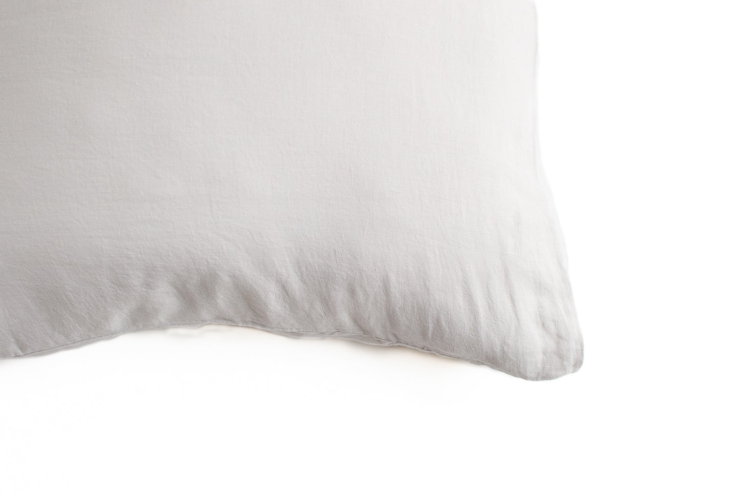 Seashell Gray Linen Euro Pillow Sham
