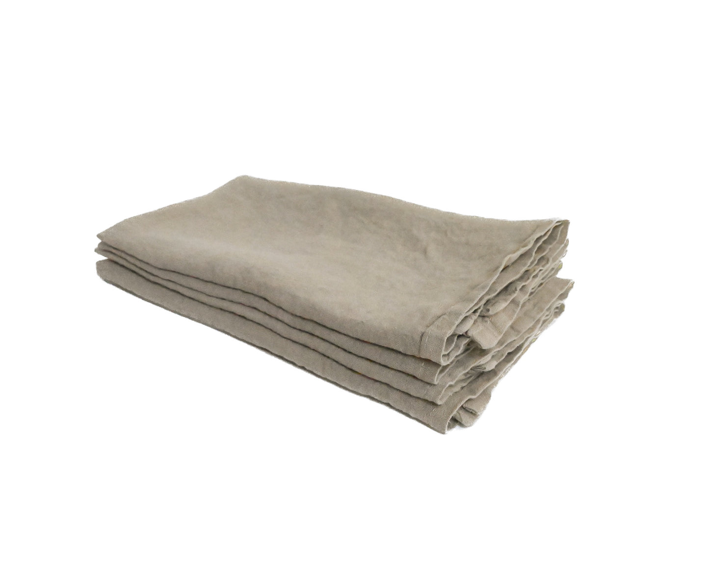 Set of 4 Four Oatmeal Linen Napkins