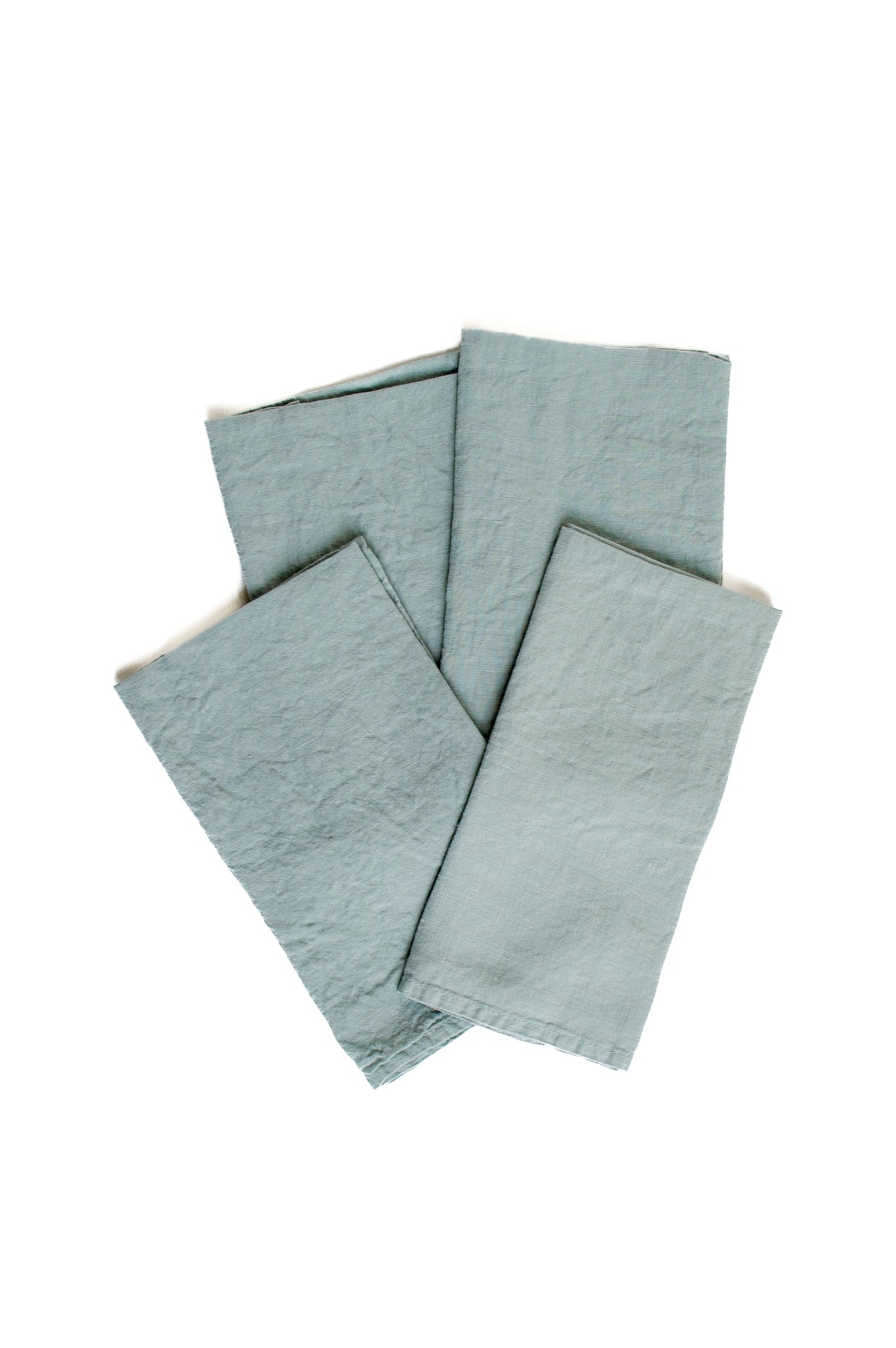 Set of Four Sea Salt Linen Napkins