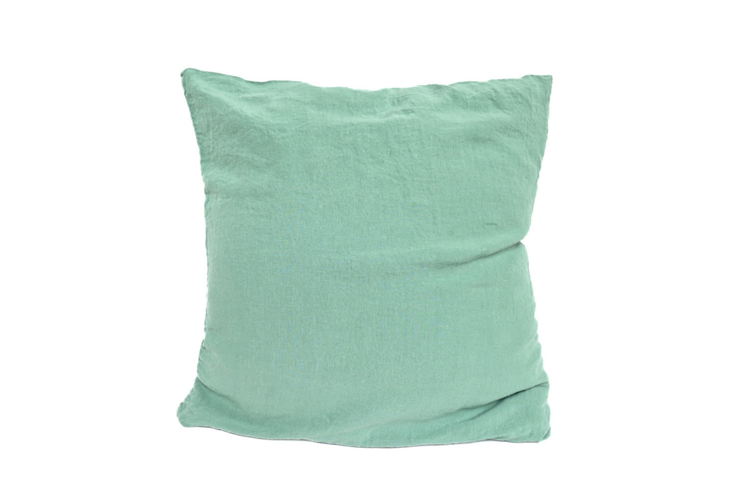 Jade Green Linen Euro Pillow Sham