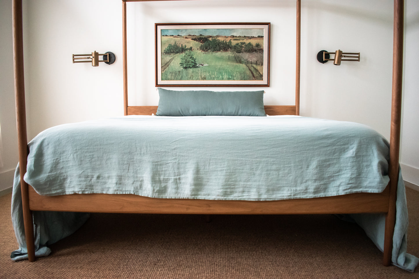 Sea Salt Linen Coverlet