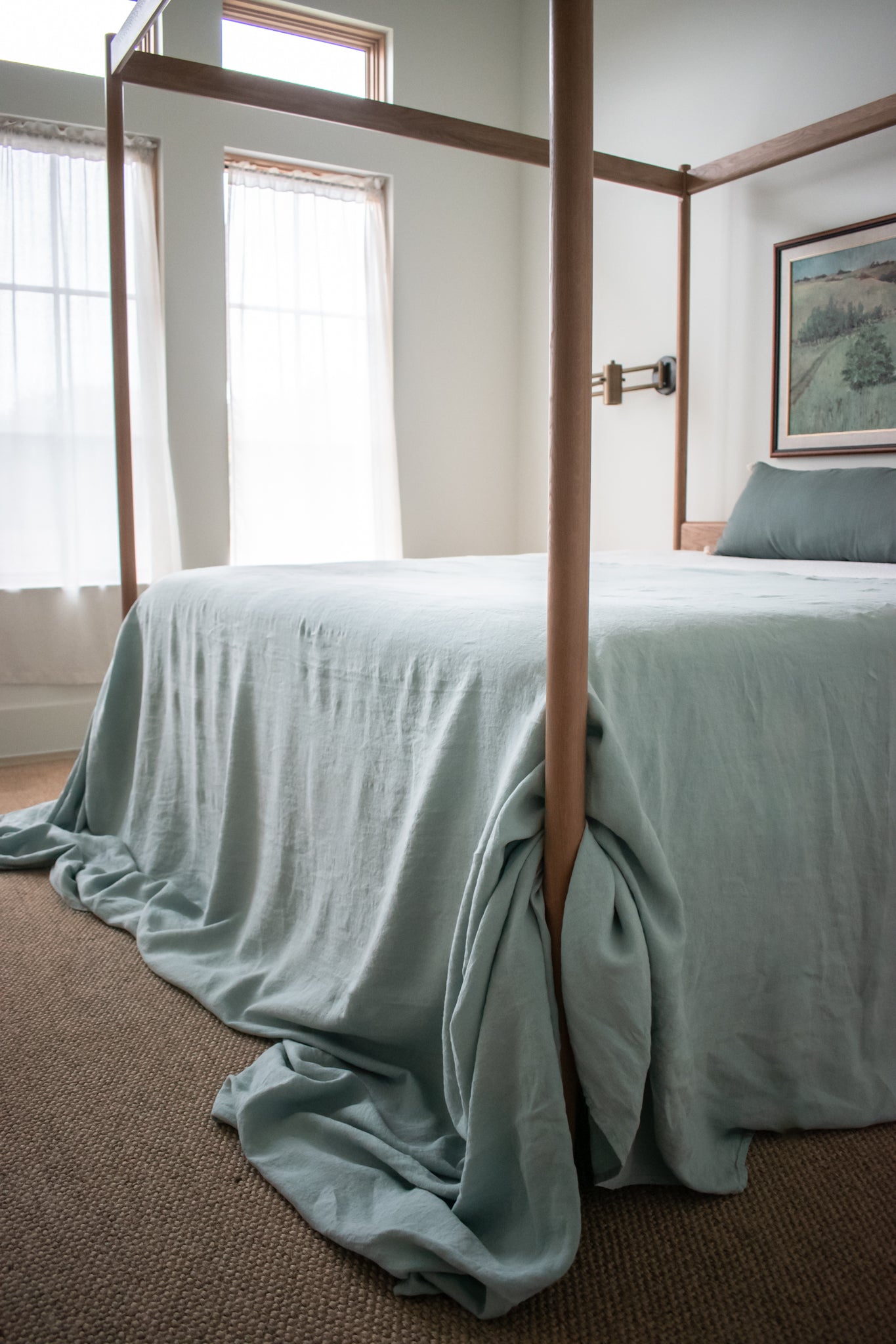 Sea Salt Linen Coverlet