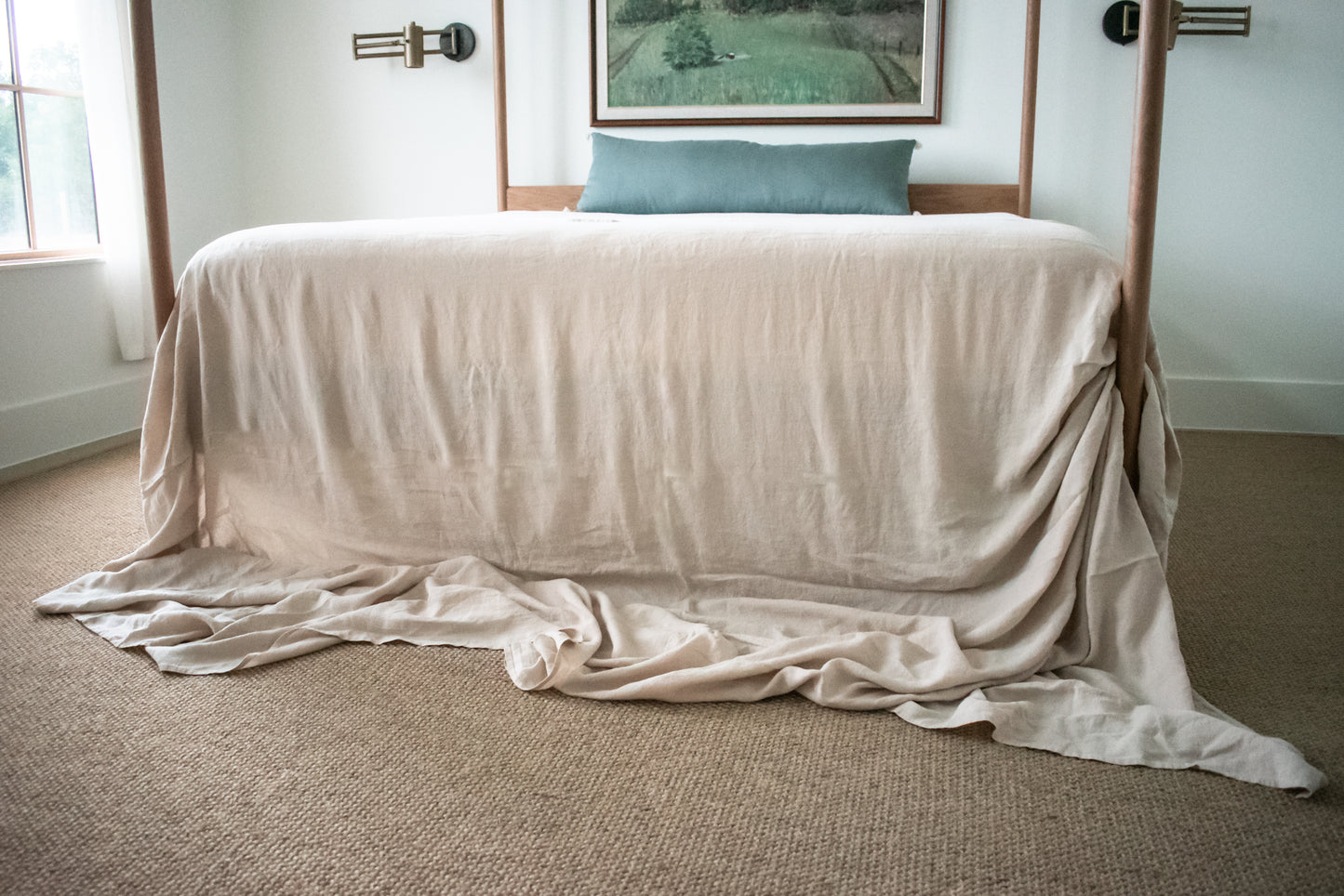 Sand Linen Coverlet