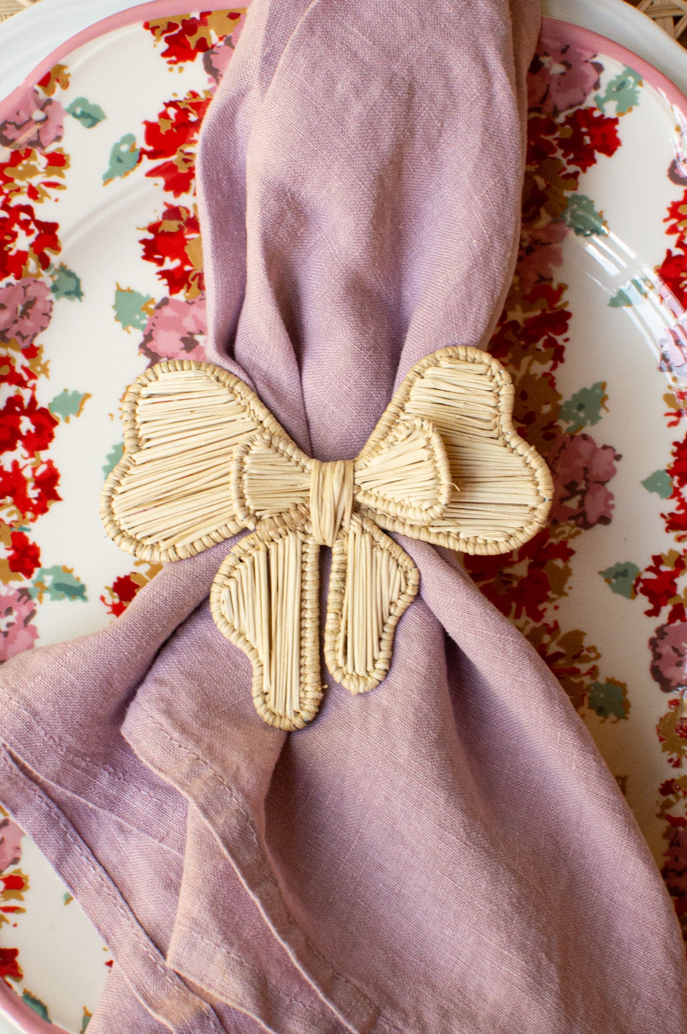 Set of Four Lavender Linen Napkins