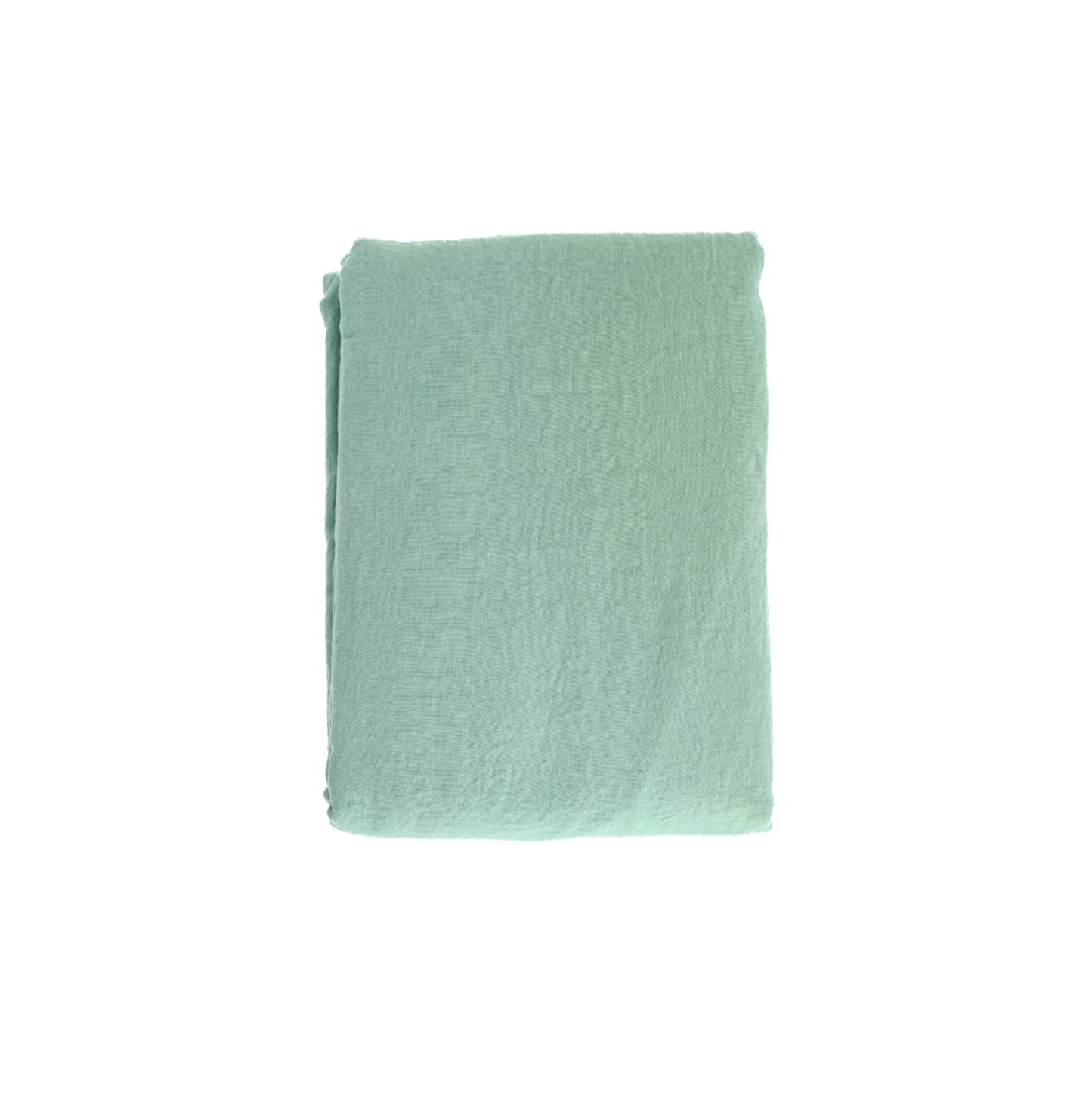 Jade Green Linen Coverlet