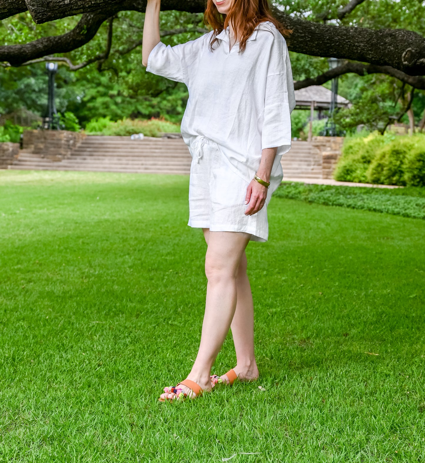 Short Set in Blanc