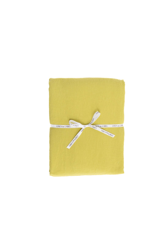 Chartreuse Linen Tablecloth