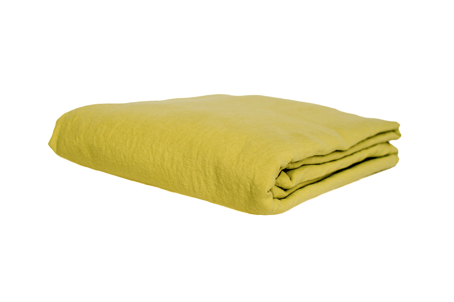 Chartreuse Linen Coverlet