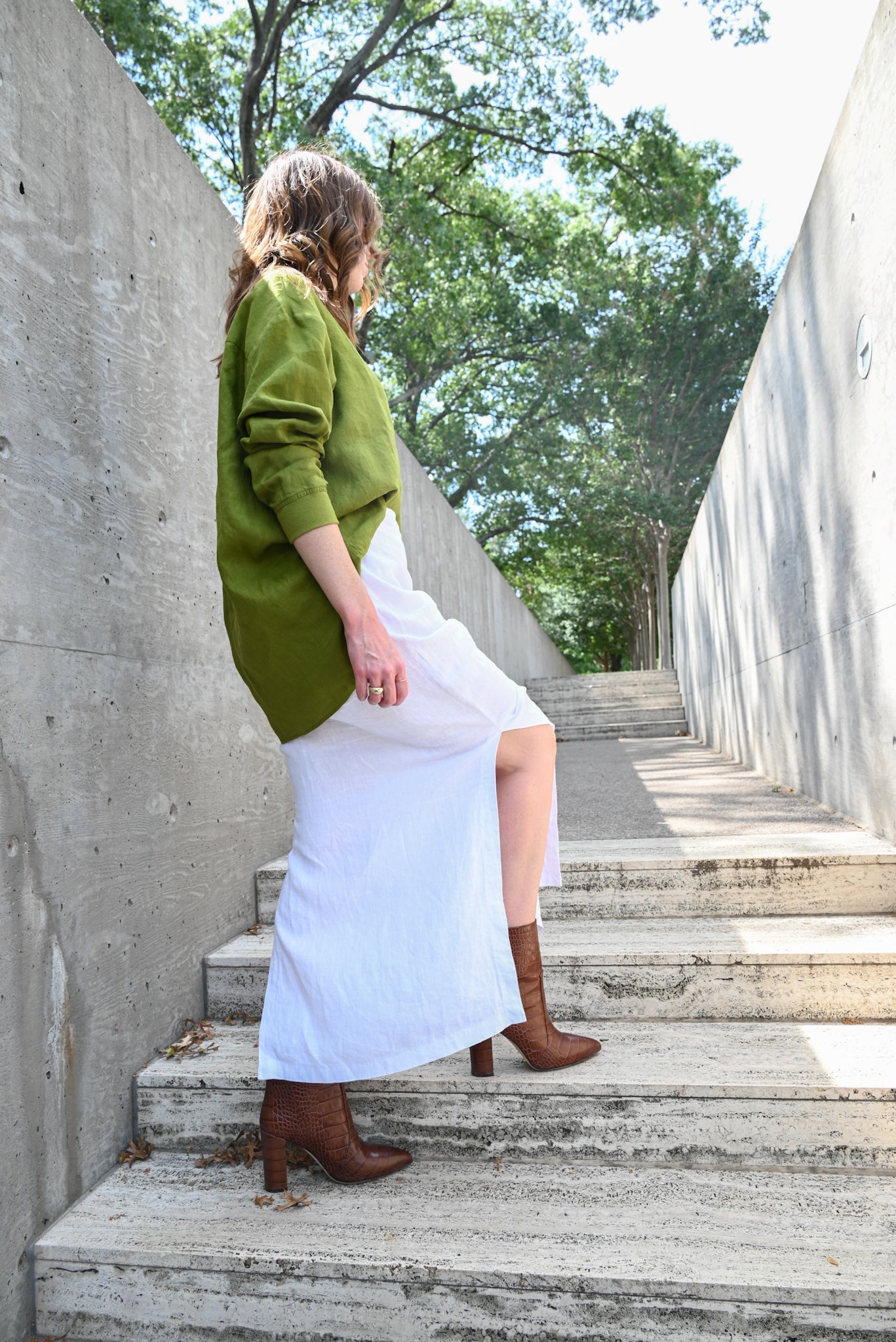 Chatham Top in Leaf Green