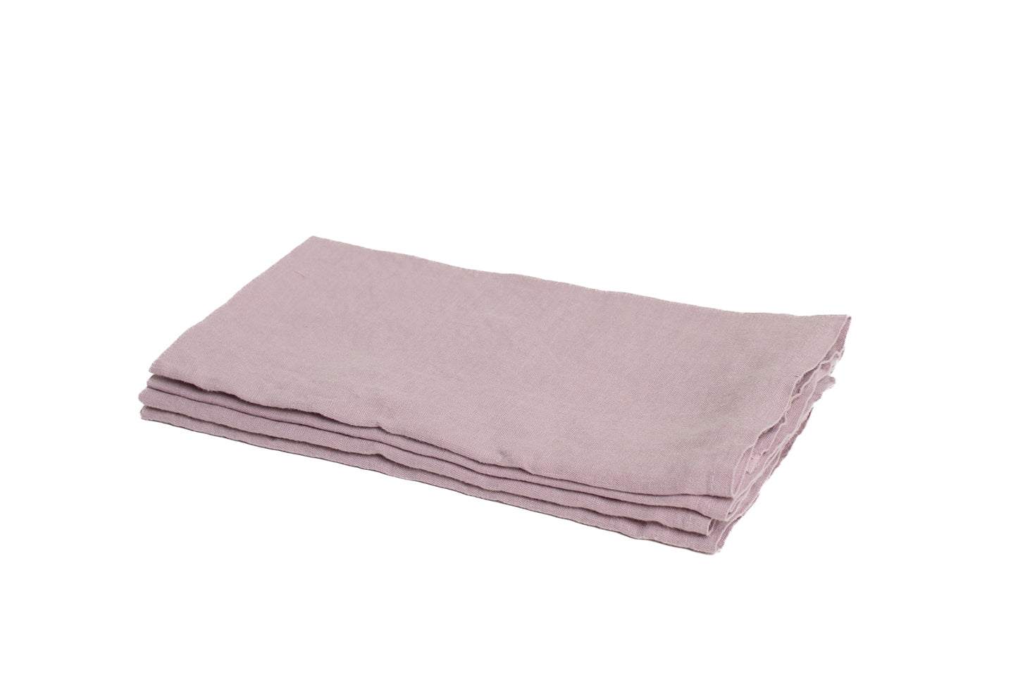 Set of Four Lavender Linen Napkins