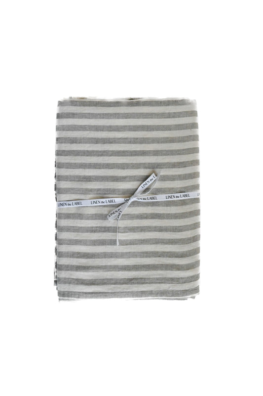 Striped Linen Tablecloth