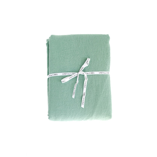 Jade Green Linen Tablecloth