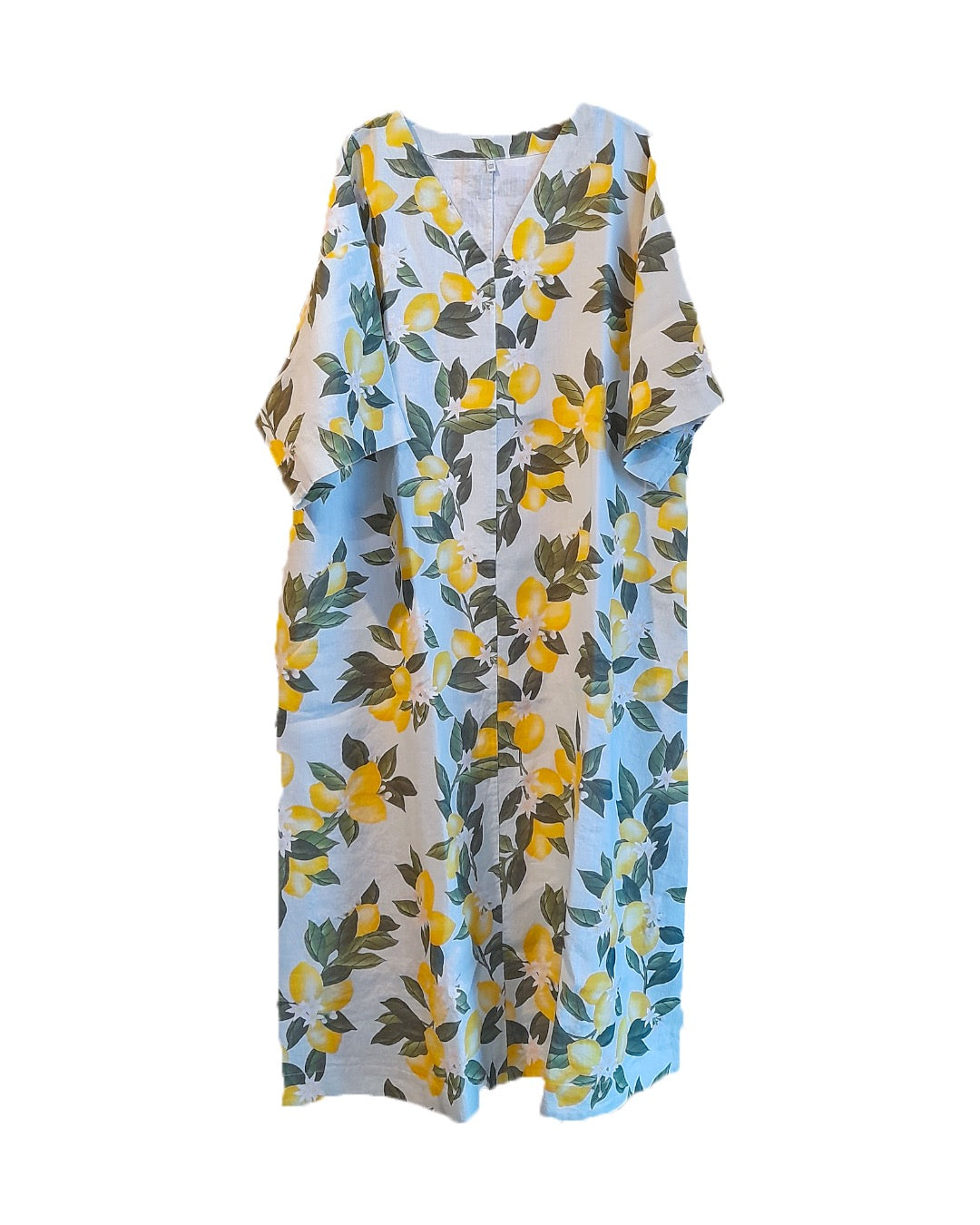 Lemon Print Caftan Dress